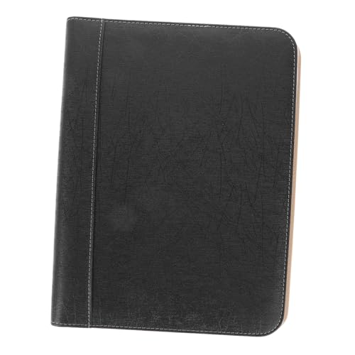 Milisten Sheet Music Folder Desktop File Organizer Document Folder File Storage Bag Folder for Important Document Multi-Function File Folder Organizer Music Folder A4 Leather Black