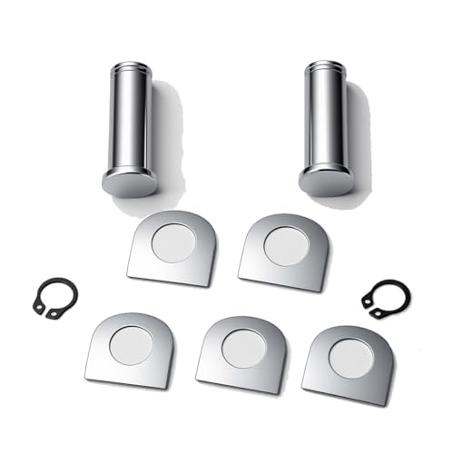 XYZMT Motorcycle Foot Pegs Footpegs Mount Bolt Pins Washers Kit fits for Harley Davidson Foot Pin Rider/Passenger Mount Style Footpegs