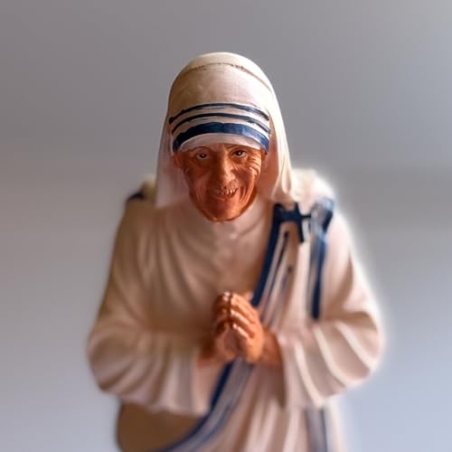 Estatua Madre Teresa de Calcuta de resina 11.5 pulgadas miniatura 6