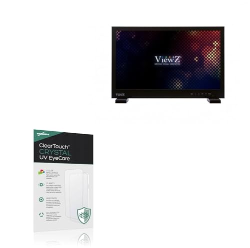 BoxWave Screen Protector Compatible With ViewZ VZ-215D2IP-L - ClearTouch Crystal Anti-UV EyeCare (2-Pack), Filters out Harmful Blue Light Reduce Fatigue