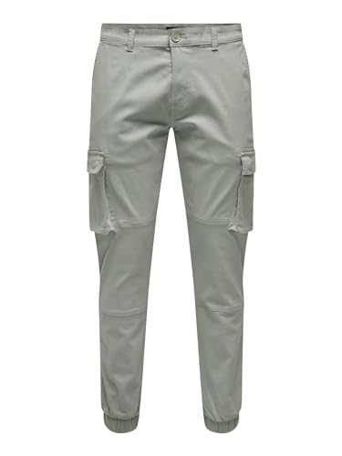 Only & Sons Herren Onscam Stage Cuff Pk 6687 Noos Cargohose, Wrought Iron,29W / 32L – Ansicht 1