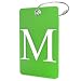 Luggage Tag Initial – Fully Bendable Tag w/ Stainless Steel Loop (Letter M)