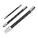 3 Pcs Flexible Extension Bar, Spring steel Flexible Socket Extension Bar 1/2Inch 1/4Inch and 3/8Inch Drives for Automotive Repairing