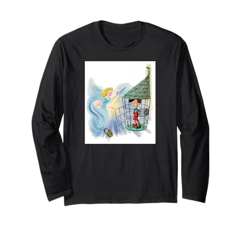 T-shirt Pinocchio Disney manches longues vêtement vintage pour adulte passionné de pop culture