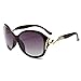 Produktbild Sonnenbrille Polarisierte Übergroße Sonnenbrille Für Frauenschutz Sonnenbrille Mit Strass Sonnenbrille Female-C2_Maroon
