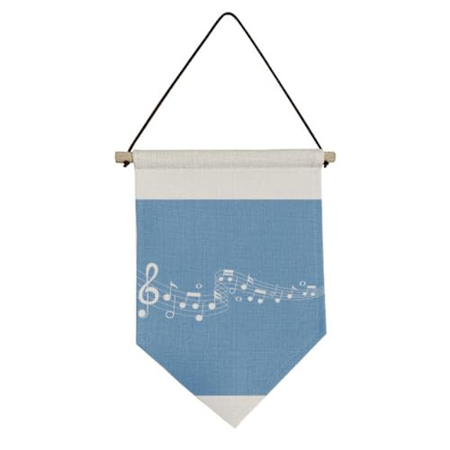 Drapeau en toile Blue Movg Music pour habiller un mur vide sans effort