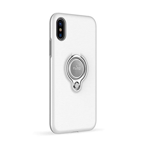 Funda transparente iPhone X con anillo soporte para vídeos y coche 2
