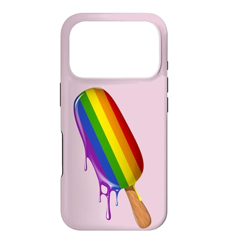 ���킢���n���郌�C���{�[�A�C�X�N���[��LGBT�v���C�h�t���b�O�T�|�[�g �X�}�z�P�[�X iPhone 17 Pro �p