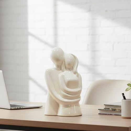 Image of CraftVatika Hugging Couple Showpiece, Modern Home Decoration Items for Living Room, Gift for Anniversary,Valentine,Wedding, Mens Women,Table Top Decoration Items for Bedroom, Drawing Room