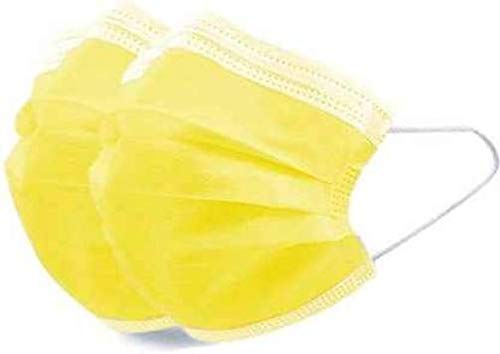 WELLSTAR 50 Piece Non Woven Fabric 3 layer 3Ply Surgical Mask And Melt Blown Fabric Layer,Disposable & Reusable,Free Size, 50 masks Yellow Colour (B09GFLTDJX) Amazon Price History, Amazon Price Tracker
