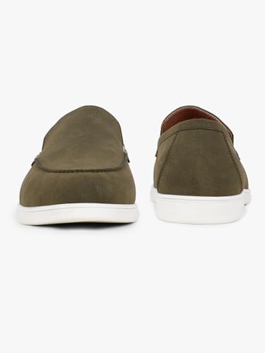 Image of Cantabil Casual Loafers Shoes for Men l Lightweight & Comfortable with Cushioned Insole PU Upper TPR Sole Lace-Up on Closure (P MFTW00139)