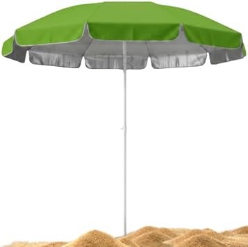 UV Korumal  Plaj ve Balkon  emsiyesi - Fiberglass Paslanmaz  skelet, Al minyum G vde, Canl  Renkler   Dokumal  E ilebilir G lgelik C rt C rt Hediyeli, Kamp ve Bah e Deniz Uyumlu