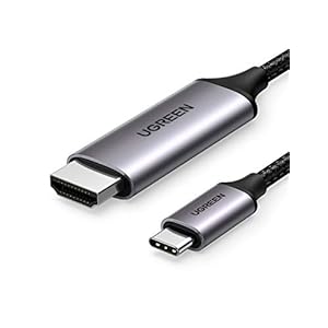 UGREEN USB C HDMI Kabel Nylon 4K@60Hz Type C naar HDMI Adapter Thunderbolt 3 HDMI Kabel Ondersteunt voor MacBook Pro…