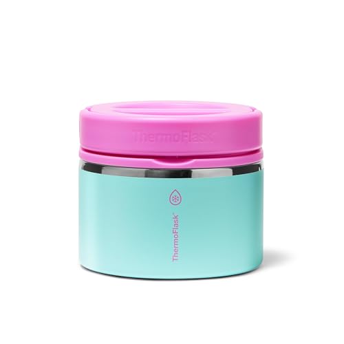 ThermoFlask Insulated Food Jar with Leakproof Lid (12 oz, Tropical Sunset) - Stainless Steel Food Containers for Hot & Cold Meals, Lunch, Soup & Snacks