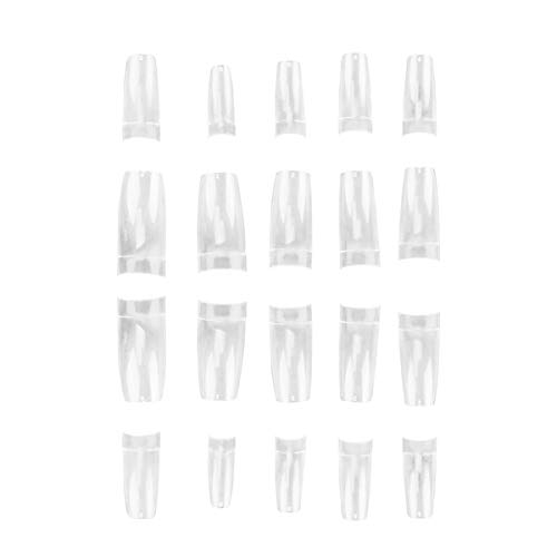 Lurrose 500 Peças 1 Caixa E Envoltórios Femininos Estilo Remendo Ferramenta Artificial Falsas Unhas