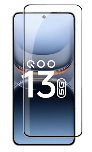 Image of HD Tempered Glass Screen Protector Compatible for iQOO 13 5G with Edge to Edge coverage and Easy Installation kit