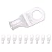SELTERM 10 Pack 6 Gauge 6 AWG 5/16" Stud UL Marine Grade Ring Terminal Lugs Battery Cable Tinned Copper Eyelets