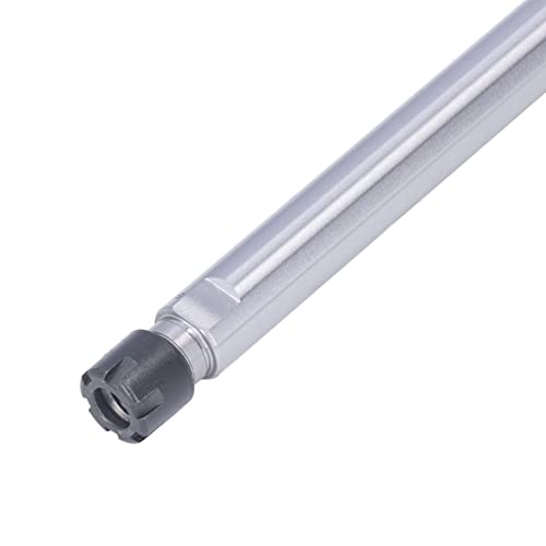 2PCS/Set ER11 Straight Shank 40Cr+ Carbon Steel Collet Chuck Holder CNC Milling Lathe Parts Tool Holder with Wrench 1-7mm Clamping Range(C16-ER11M-150L)