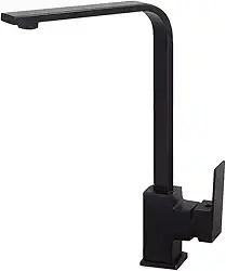 Torneira Banheiro Premium Luxo Monocomando Alta Reta Misturador Inox Aço Preta Cuba Pia Banheiro Alto Padrão Decoração