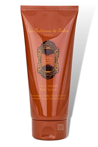 La Sultane De Saba - Loción Corporal Ámbar Vainilla Pachulí, 200ml - Viajar Por El Camino De Las Especias - Tratamiento Ayurvédico La Sultane De Saba - Loción Corporal Ámbar Vainilla Pachulí, 200ml - Viajar Por El Camino De Las Especias - Tratamiento Ayurvédico