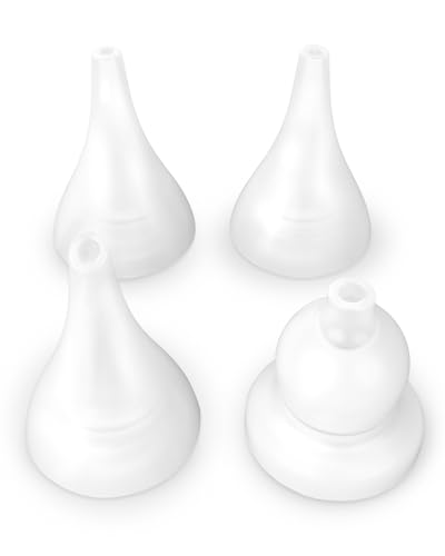 Image of Baby Nasal Aspirator Replacement Tips, 4Pcs Food-Grade Silicone Tips for Newborns, Toddlers, Compatible with GROWNSY / Watolt / LittleTora / HEYVALUE / Cocobela / HailiCare/ KIDIRA / TEQIN/ X-Bosak
