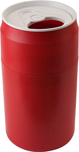クオリー フタ付きゴミ箱 CAPSULE CAN Recycle Bin/レッド 25×25×46.5cm