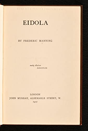 Eidola B0014M48WE Book Cover