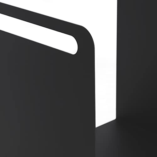 KADAX Kaminholzgestell, Kaminholzgestell aus robusten Stahl, schwarzer Kaminholzhalter, pulverbeschichtetes Brennholzregal in verschiedenen Mustern-10