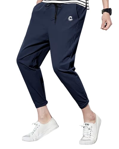 Image of EYEBOGLER Men's Solid Brand Logo Track Pants