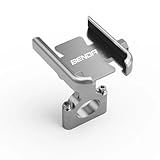 SAIQIAFC Motorrad Handyhalter Lenker GPS Halterung Halter Passt für Benda Black Flags 500 Greystone BD-300-15 CNC Aluminium-Handle Silver