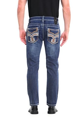 Men's Premium Straight Fit Denim Jeans Sizes 28-40 Style: WB663