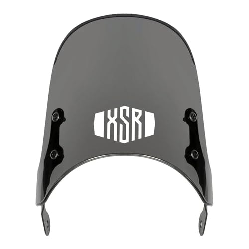 Motorrad-Windschutzscheibe Windabweiser Für Yamaha XSR900 XSR700 XSR125 XSR 900 700 300 250 155 125 Windschutzscheibe Frontspoiler Windschild Windabweiser Windschutz(Rauch 1)
