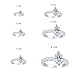 Houston Diamond District 3 to 6 Carat LAB GROWN DIAMOND Classic Side Stone Prong Set Marquise Cut Diamond Engagement Ring (E-F Color VS2-SI1 Clarity) 14K White Gold 3 Carat Size-5.5