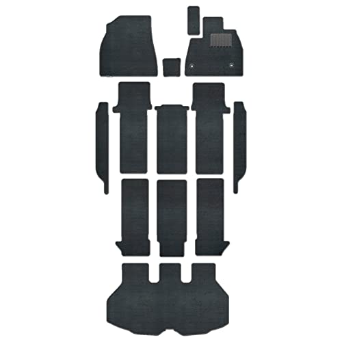 Hotfield トヨタ 互換品 新型対応 ノア ヴォクシー 90系 2025年9月〜対応 フロアマット+ステップマット+トランクマット ラゲッジマット 形状03 7人乗/ガソリン/コンソールボックス:有(ガソリン車)/トランク形状:標準タイプ プレーング