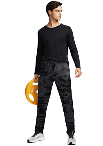 G Gradual Men's Sweatpants with Zipper Pockets Tapered Track Athletic Pants for Men Running, Exercise, Workout