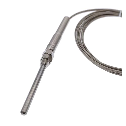 Sensor tipo K con sonda de 50mm termopar de acero inoxidable y cable de 4 metros 5