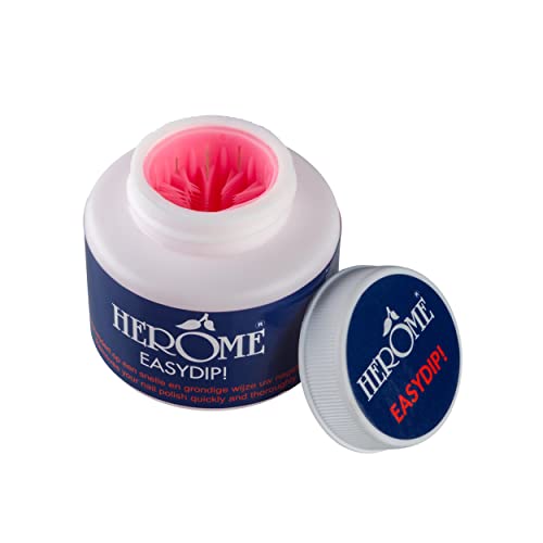 Herome Bain Dissolvant à Vernis à Ongles - Sans Acétone - Retire le Vernis Sans Coton (Easy Dip) - 60ml.