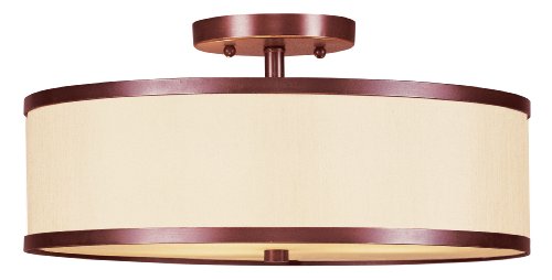 Livex Lighting 6344-70 Park Ridge Ceiling Mount, Vintage Bronze