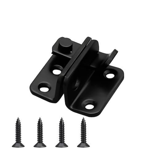 Ginddy Loquet Porte Cadenas,Noir Porte à Pêne Petite Antivol Loquet Acier Inoxydable Cadenas Moraillon Loquet Serrure Portillon Exterieur pour Portes...