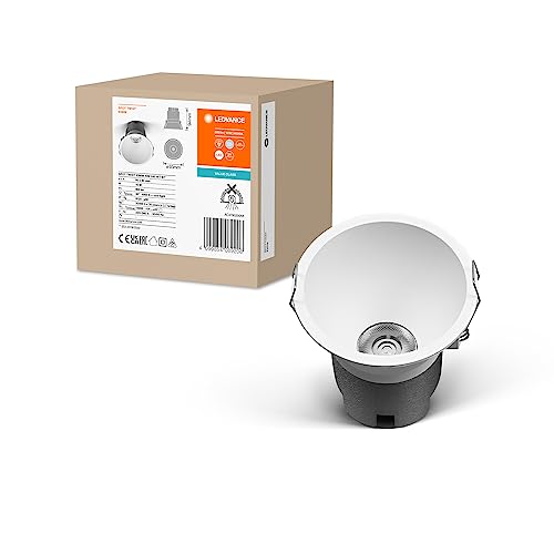 LEDVANCE Spot Twist Recessed Downlight, White, 10W, 800Lm, 840 Wt, 93Mm Diameter, Cold White Light Color