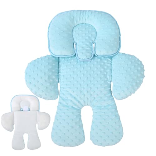 Cojín para cochecito de bebé, portátil y ligero, 52 x 66 cm, acolchado para dormir para niños, almohadilla para cochecito de viaje, uso versátil, para compras diarias de niños