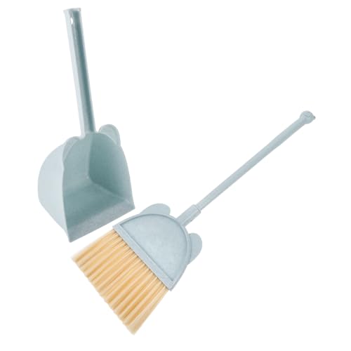 INOOMP 1 Juego Mini Escoba y Recogedor Escoba Corta Juguetes De Limpieza para Pequeños Escobilla Escoba Pequeña para Escoba para Escoba De Sky-Blue