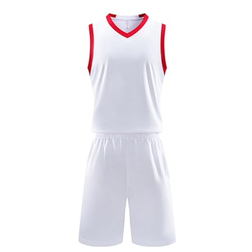 Conjunto deportivo para hombre, chándal de fútbol para adultos, traje de entrenamiento o fitness, traje atlético alto bajo, Wh1, L