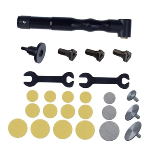 3mm Chuck for 90 Degree Flex Shaft Rotary Tool Handpiece, Elbow Attachment for Electric Grinder, 6.10inch Metal Handle- Black
