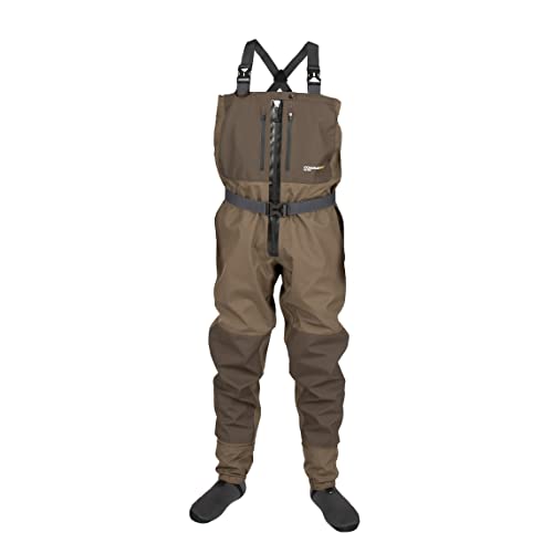 Compass 360 Fly Fishing Waterproof Breathable Adjustable Deadfall-Z Zippered Stockingfoot Wader #TOP22