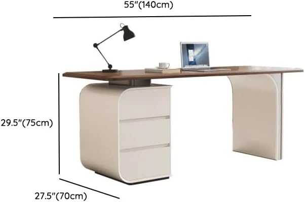 Diagram showing the dimensions of the LITFAD Modern Office Desk