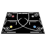 Alfombrilla De Entrenamiento De Baloncesto | Equipo de Entrenamiento para Deportes con Pelota,Zonas de Pisada para Práctica de Baloncesto,Para Niños Y Adultos, Jugadores Y Entrenadores, Hogar Y