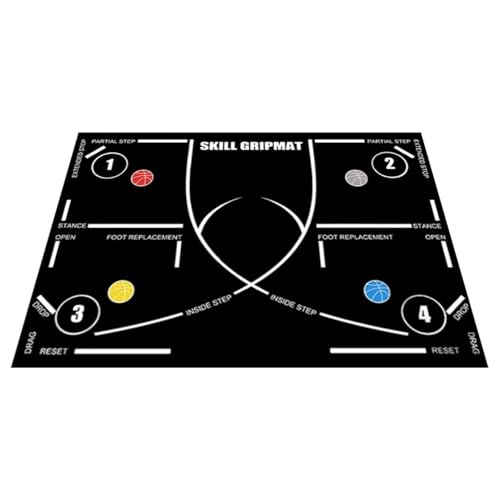 Basketdrickarmatta, träningsutrustning för bollsport, basketkontrollmatta | för vuxna spelare, skollag, tränare, fitnessentusiaster,