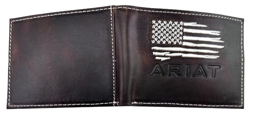 Custom Maltese Cross ARIAT Ghost Flag Bi-Fold Leather Wallet4