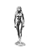 Ronin Miniatures - Naked Woman Erotic - Metal Sculpture Miniature - Size 1/32 Scale - 54mm Action Figures - Home Collectible Figurines